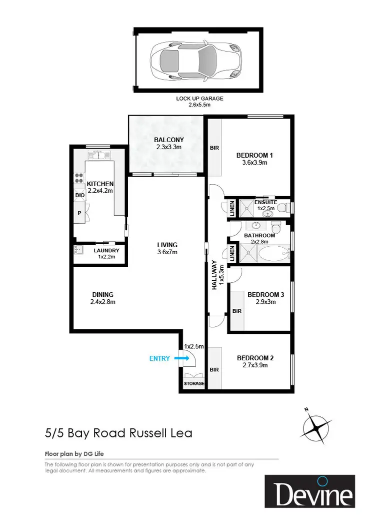 Floorplan of Homely apartment listing, 5/5-9 Bay Road, Russell Lea NSW 2046
