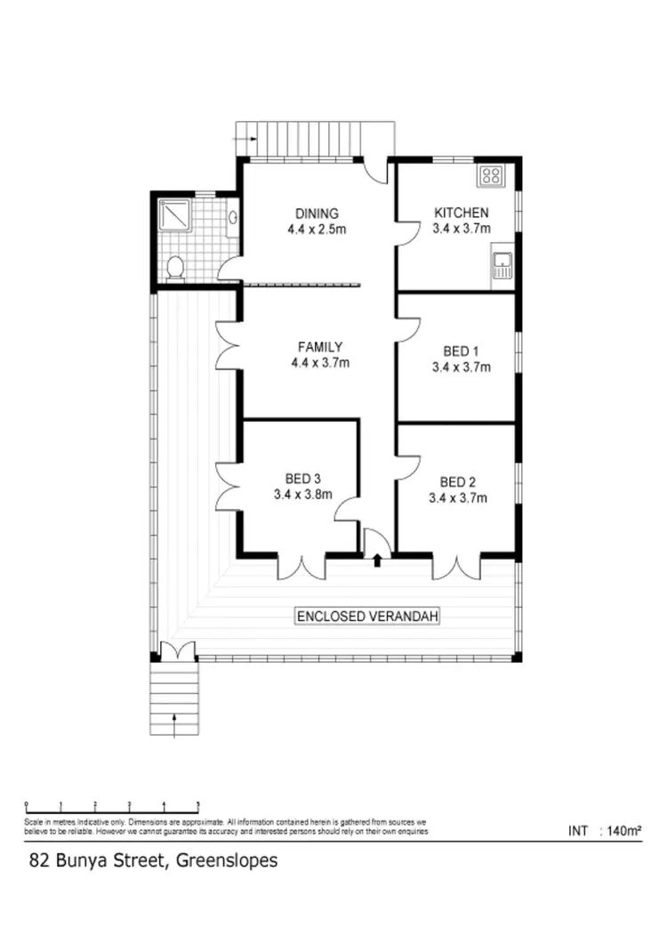 Floorplan of Homely house listing, 82 Bunya Street, Greenslopes QLD 4120