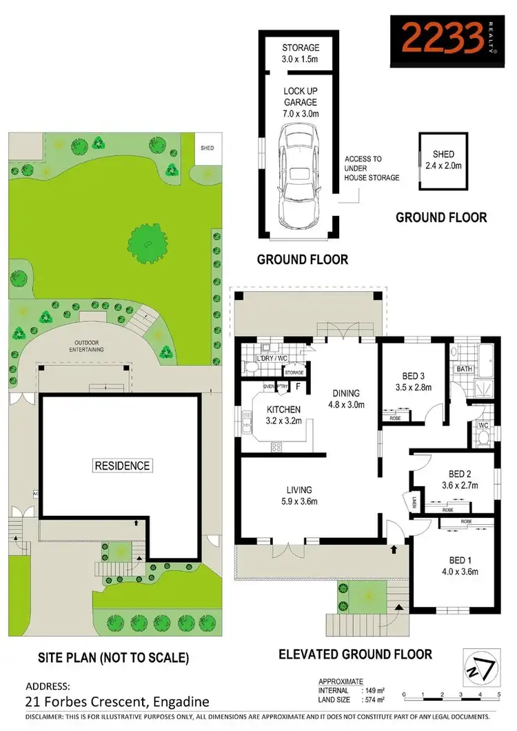 Floorplan of Homely house listing, 21 Forbes Crescent, Engadine NSW 2233