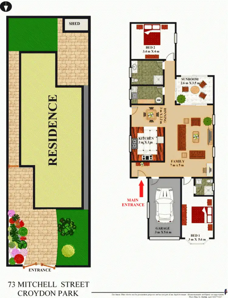 Floorplan of Homely house listing, 73 Mitchell St, Croydon Park NSW 2133