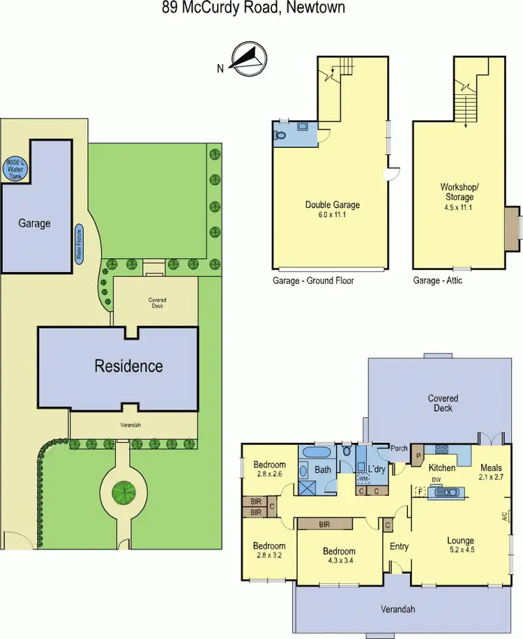 Floorplan of Homely house listing, 89 McCurdy Rd, Newtown VIC 3220