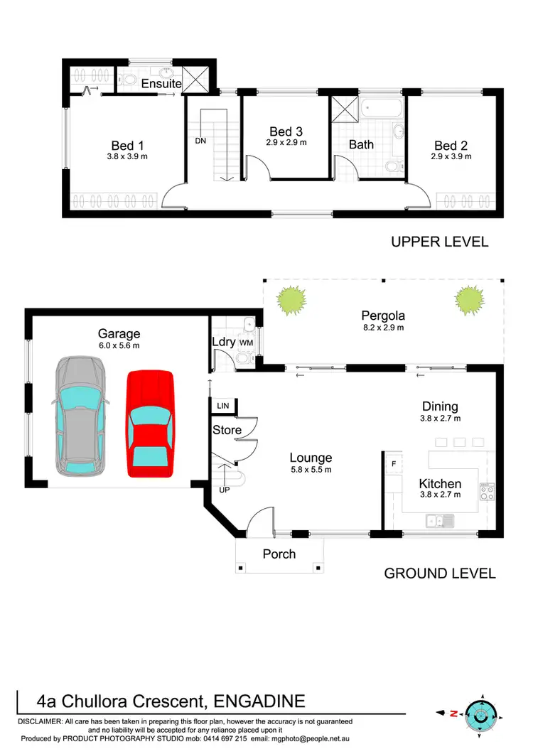 Floorplan of Homely house listing, 4A Chullora Crescent, Engadine NSW 2233
