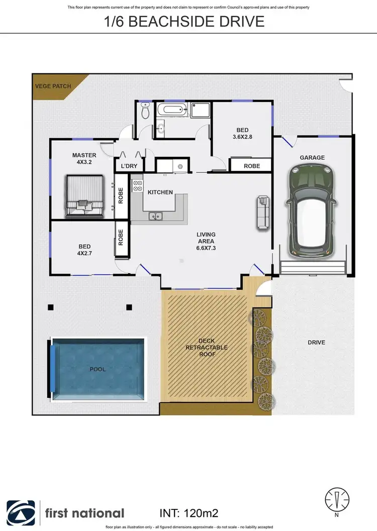 Floorplan of Homely house listing, 1/6 Beachside Drive, Suffolk Park NSW 2481