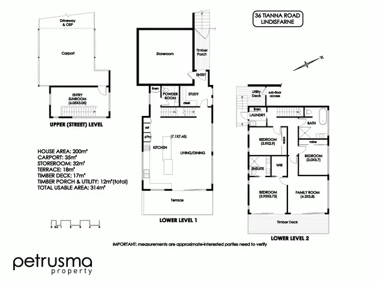 Floorplan of Homely house listing, 36 Tianna Road, Lindisfarne TAS 7015