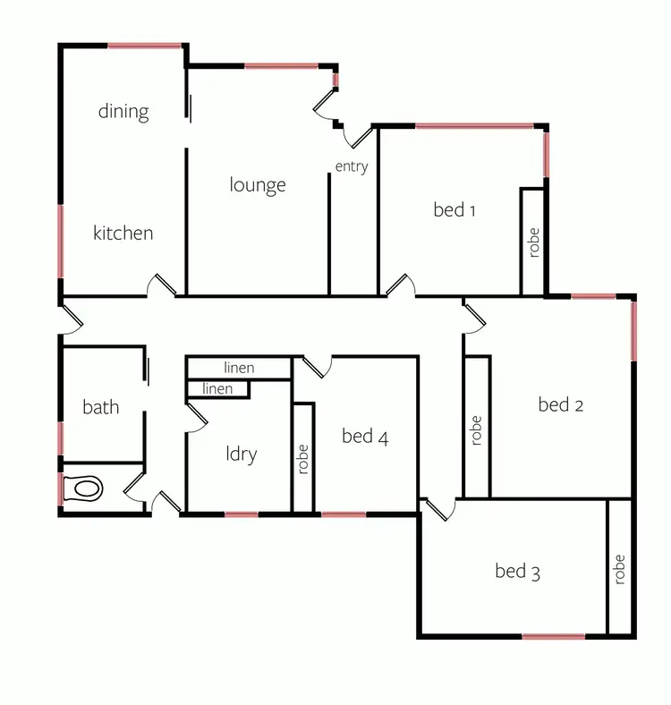 Floorplan of Homely house listing, 32 Rose Street, Horsham VIC 3400