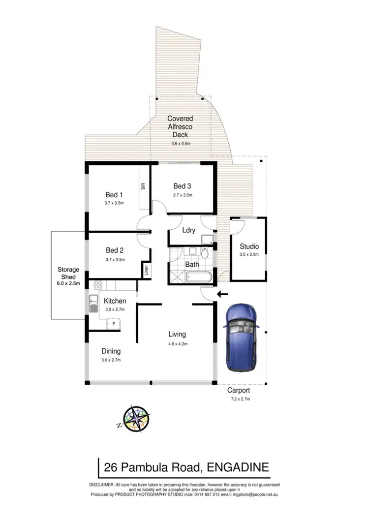 Floorplan of Homely house listing, 26 Pambula Road, Engadine NSW 2233