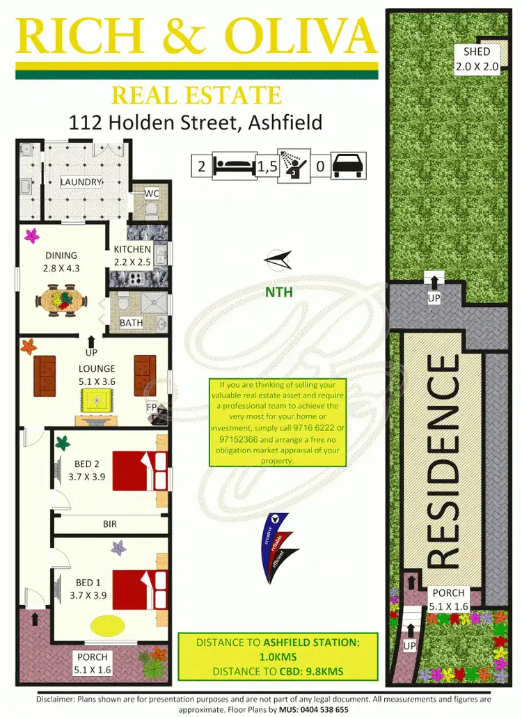 Floorplan of Homely house listing, 112 Holden Street, Ashfield NSW 2131