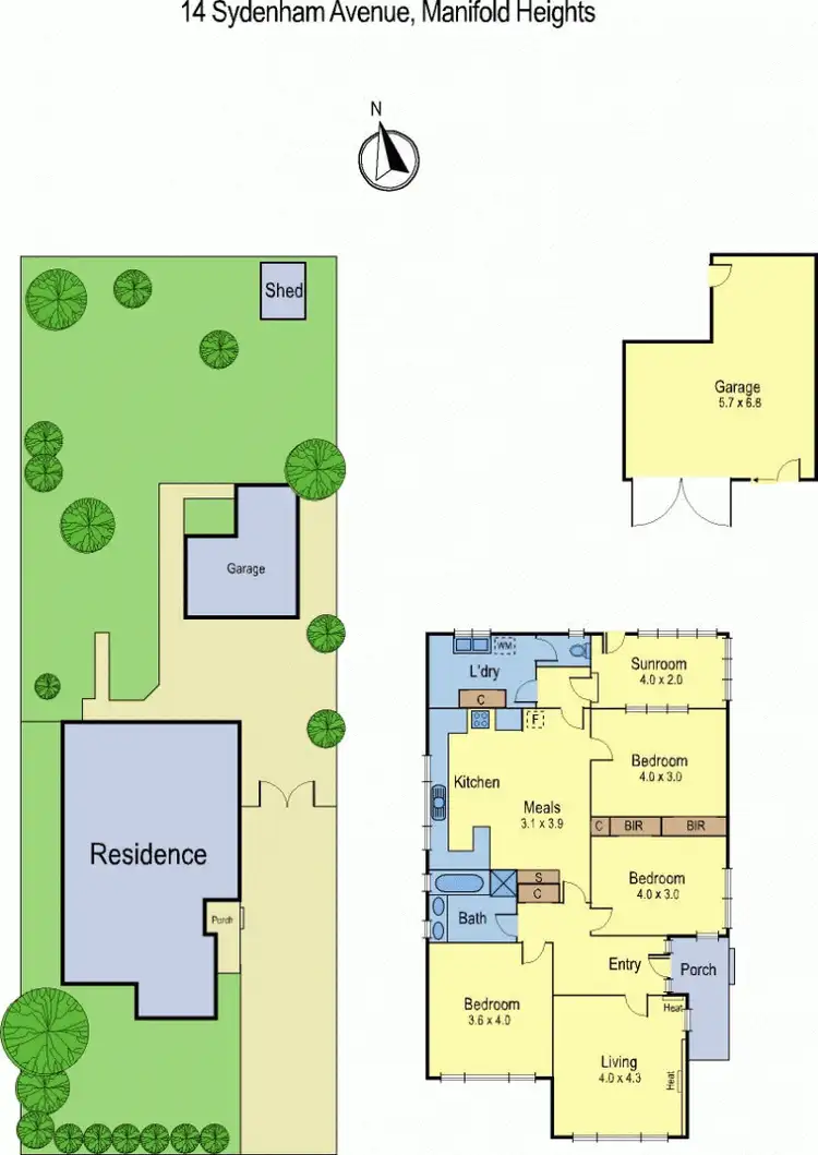 Floorplan of Homely house listing, 14 Sydenham Avenue, Manifold Heights VIC 3218