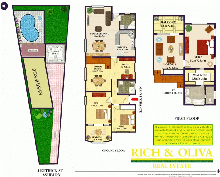 Floorplan of Homely house listing, 2 Ettrick Street, Ashbury NSW 2193