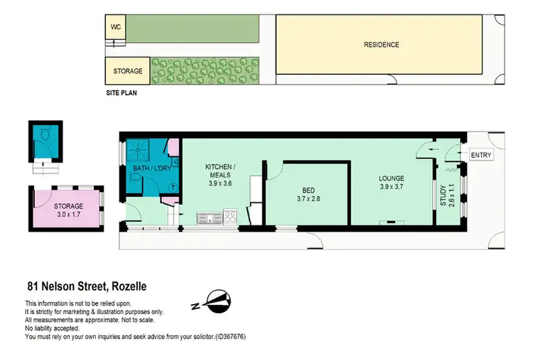 Floorplan of Homely house listing, 81 Nelson Street, Rozelle NSW 2039