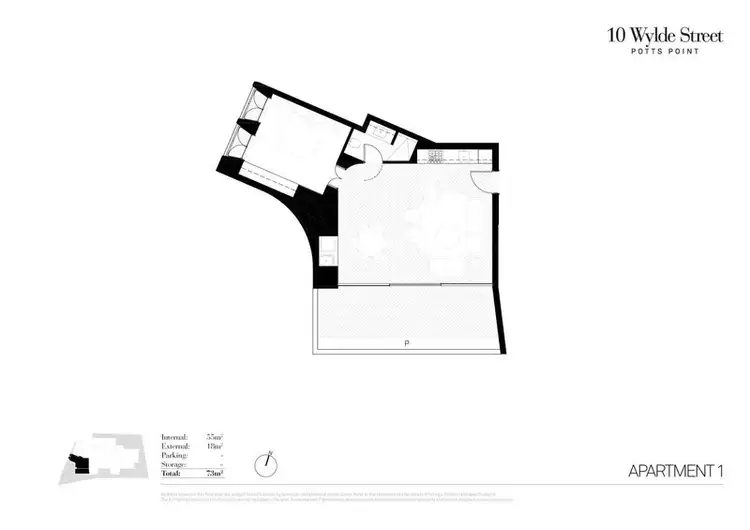 Floorplan of Homely apartment listing, 1/10 Wylde Street, Potts Point NSW 2011
