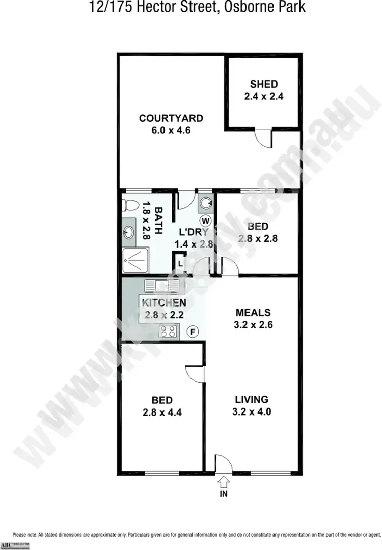 Floorplan of Homely villa listing, 12/175 Hector Street, Osborne Park WA 6017