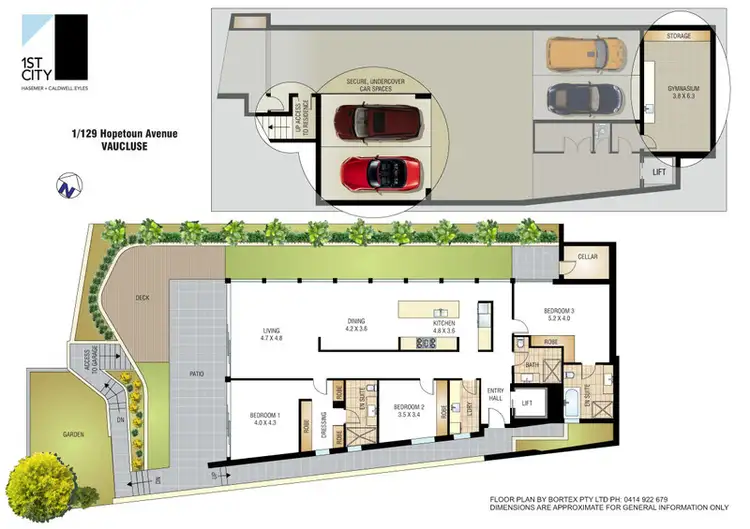Floorplan of Homely apartment listing, 1/129 Hopetoun Avenue, Vaucluse NSW 2030