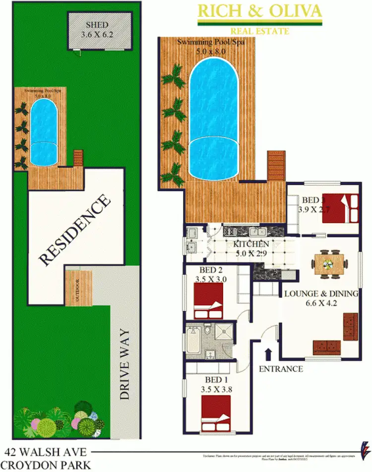 Floorplan of Homely house listing, 42 Walsh Avenue, Croydon Park NSW 2133
