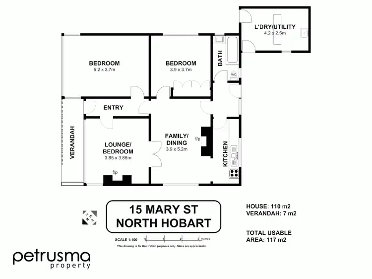 Floorplan of Homely house listing, 15 Mary Street, North Hobart TAS 7000