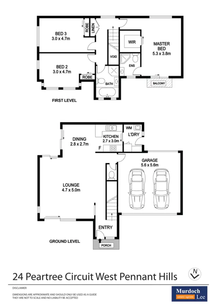 Floorplan of Homely townhouse listing, 24 Peartree Circuit, West Pennant Hills NSW 2125