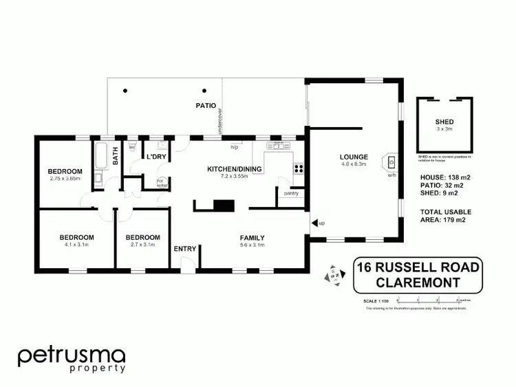 Floorplan of Homely house listing, 16 Russell Road, Claremont TAS 7011