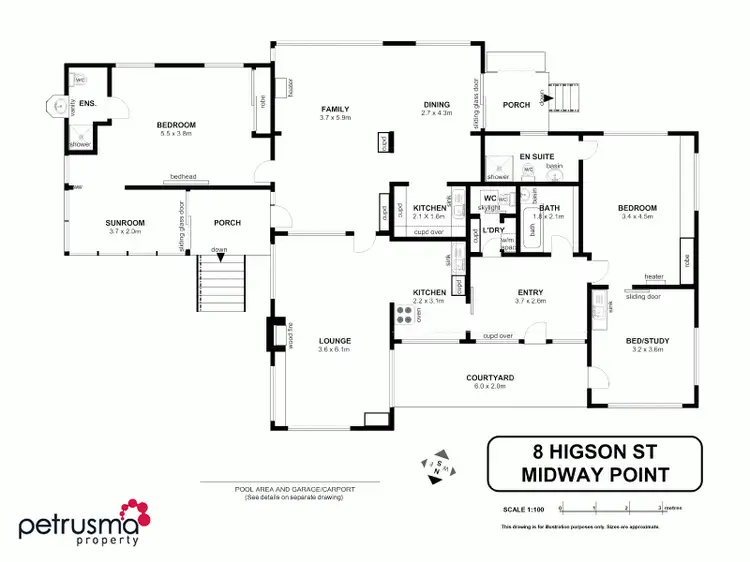 Floorplan of Homely house listing, 8 Higson Street, Midway Point TAS 7171