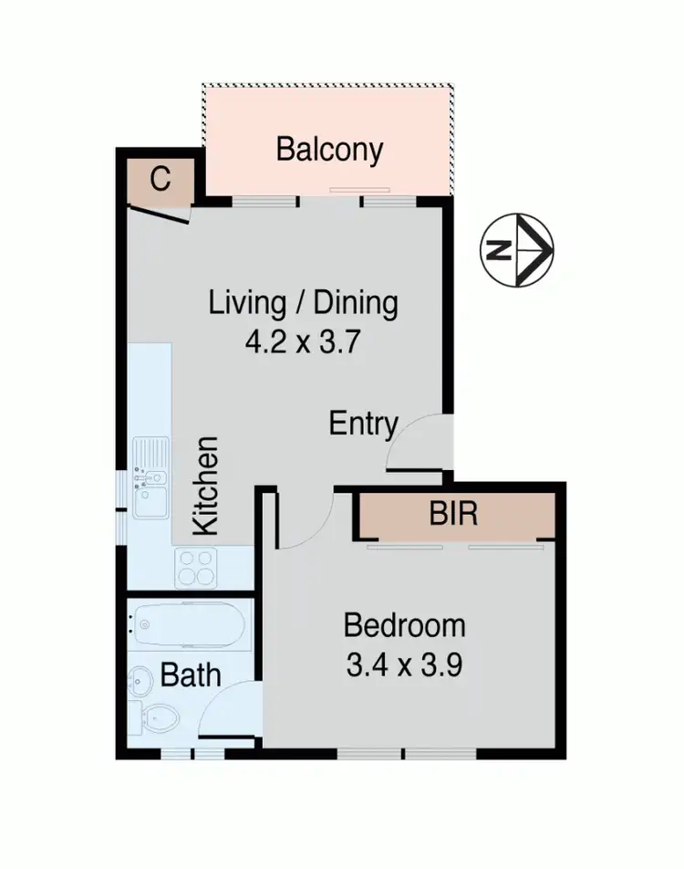 Floorplan of Homely unit listing, 30/73-75 Wardell Rd, Dulwich Hill NSW 2203