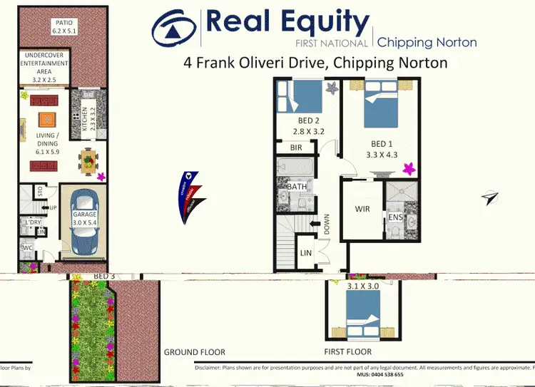 Floorplan of Homely townhouse listing, 4 Frank Oliveri Drive, Chipping Norton NSW 2170