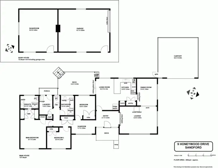 Floorplan of Homely house listing, 9 Honeywood Drive, Sandford TAS 7020