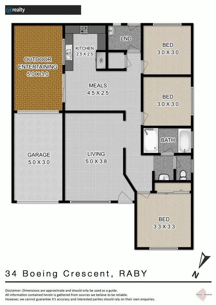Floorplan of Homely house listing, 34 Boeing Crescent, Raby NSW 2566