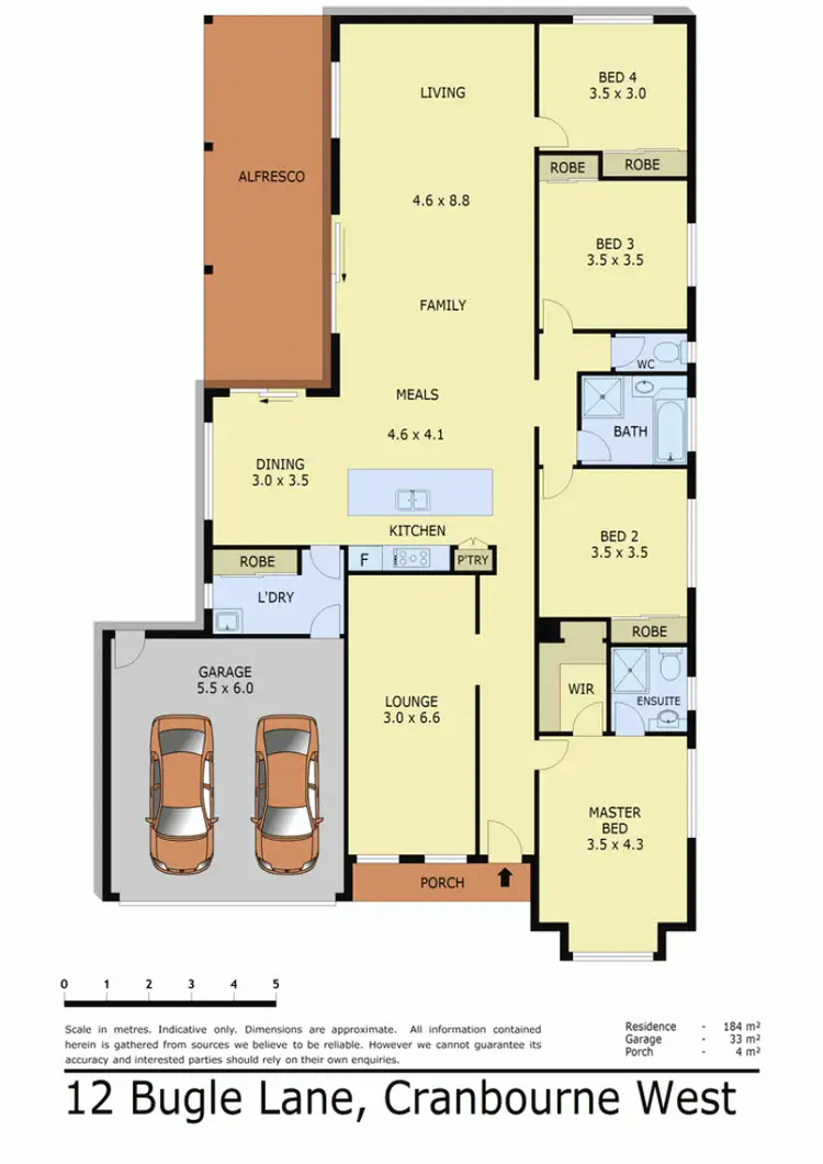Floorplan of Homely house listing, 12 BUGLE LANE, Cranbourne West VIC 3977