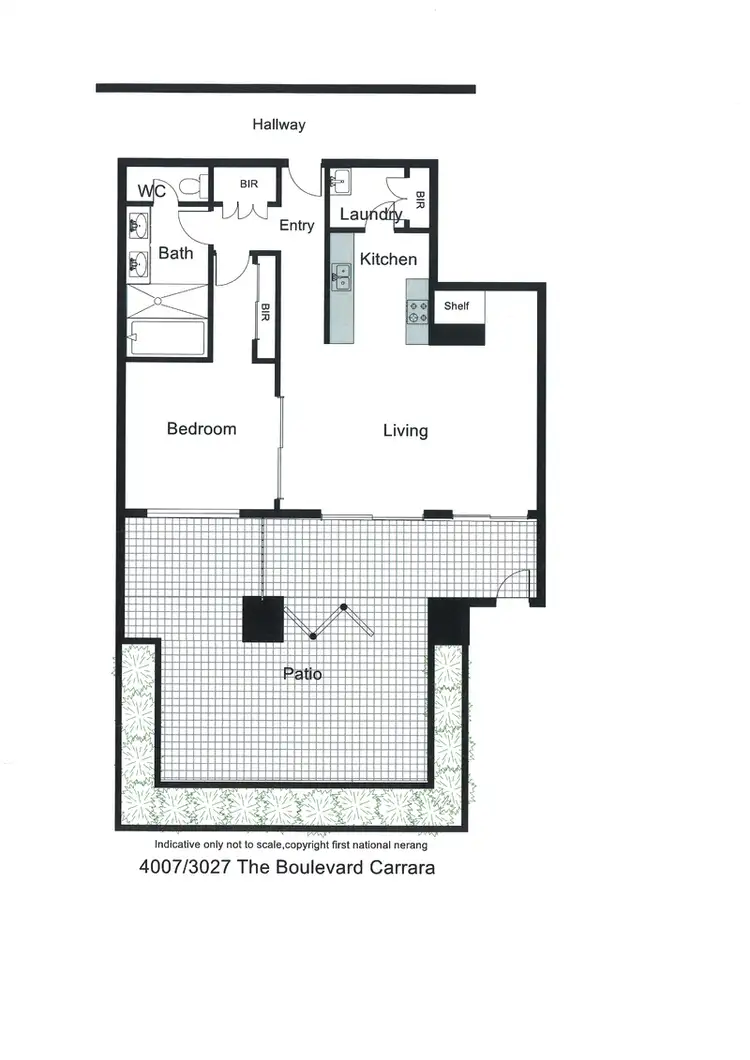 Floorplan of Homely unit listing, 4007/3027 The Boulevard, Carrara QLD 4211
