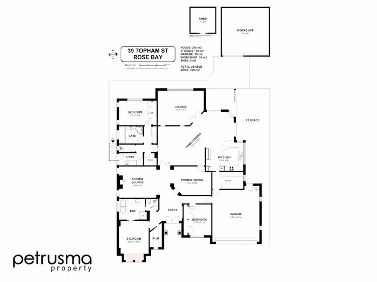 Floorplan of Homely house listing, 39 Topham Street, Rose Bay TAS 7015
