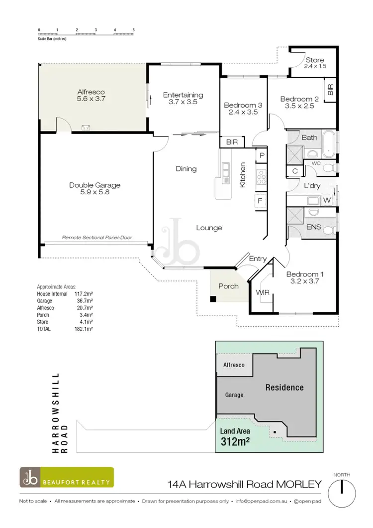 Floorplan of Homely house listing, 14A Harrowshill Road, Morley WA 6062
