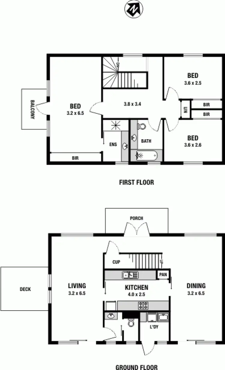 Floorplan of Homely townhouse listing, 2/6 Railway Street Sth, Altona VIC 3018