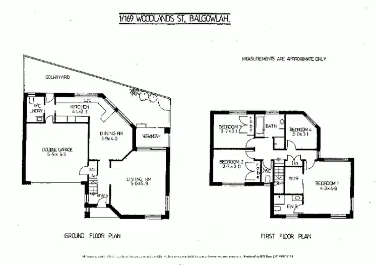 Floorplan of Homely townhouse listing, 1/169 Woodland St, Balgowlah NSW 2093