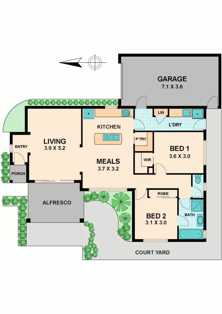 Floorplan of Homely house listing, 2/40 GAVAN STREET, Broadford VIC 3658