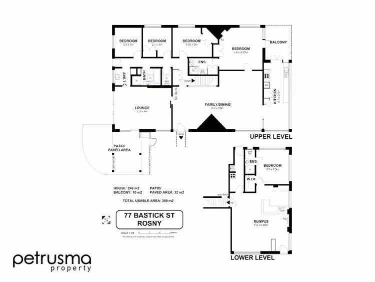 Floorplan of Homely house listing, 77 Bastick Street, Rosny TAS 7018