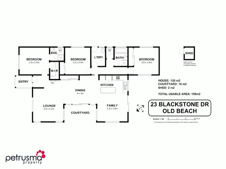 Floorplan of Homely house listing, 23 Blackstone Drive, Old Beach TAS 7017