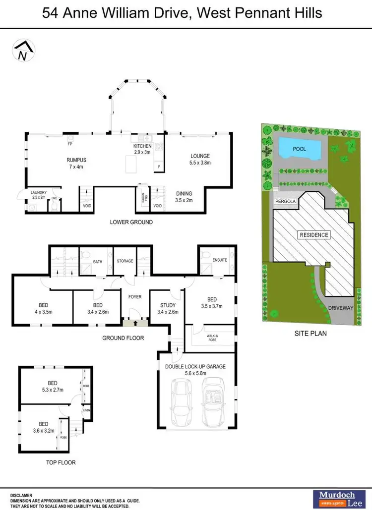 Floorplan of Homely house listing, 54 Anne William Drive, West Pennant Hills NSW 2125