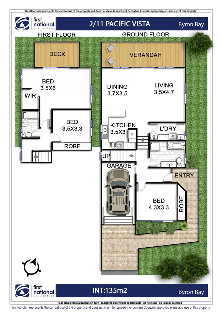 Floorplan of Homely unit listing, 2/11 Pacific Vista Drive, Byron Bay NSW 2481