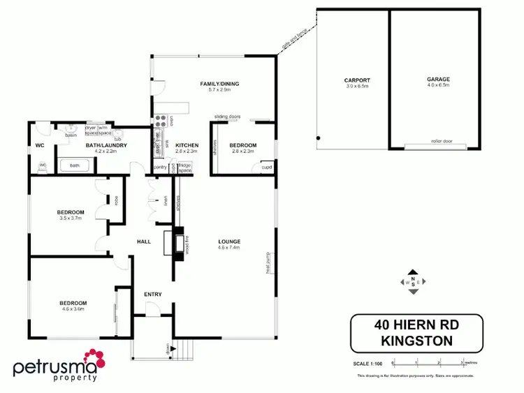 Floorplan of Homely house listing, 40 Hiern Road, Blackmans Bay TAS 7052
