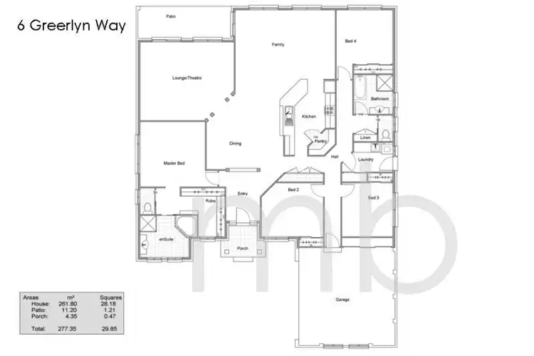 Floorplan of Homely house listing, 6 Greerlyn Way, Orange NSW 2800