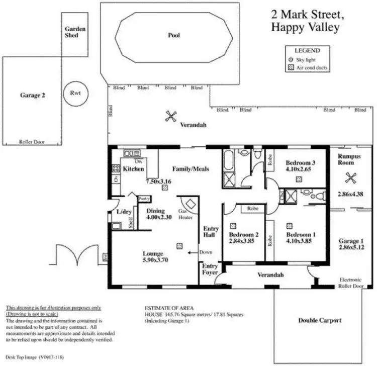 Floorplan of Homely house listing, 2 Mark Street, Happy Valley SA 5159