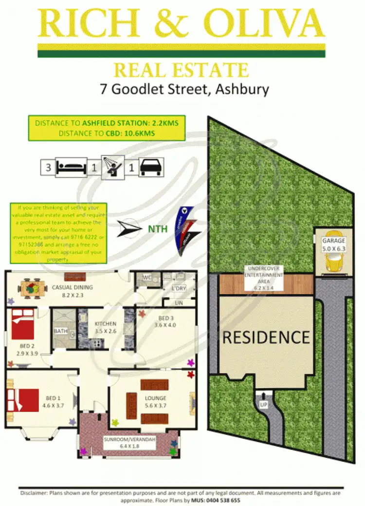 Floorplan of Homely house listing, 7 Goodlet Street, Ashbury NSW 2193