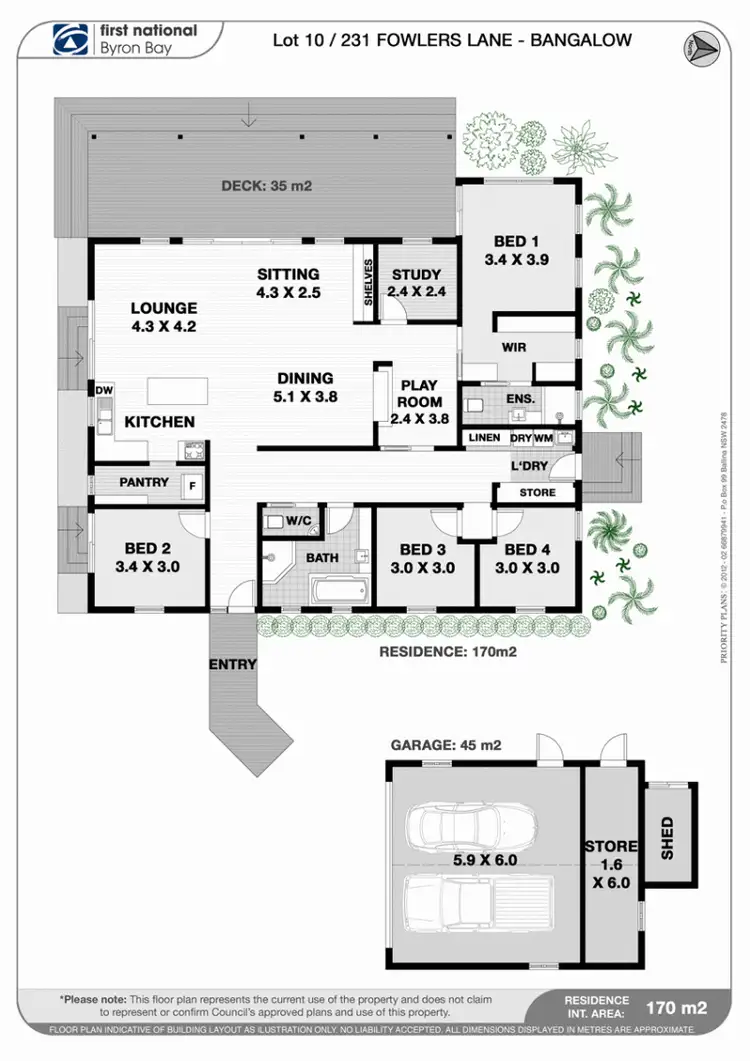 Floorplan of Homely house listing, 231 Fowlers Lane, Bangalow NSW 2479
