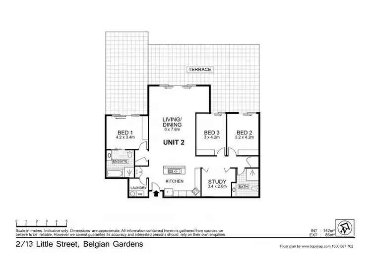 Floorplan of Homely apartment listing, 2/13 Little Street, Belgian Gardens QLD 4810