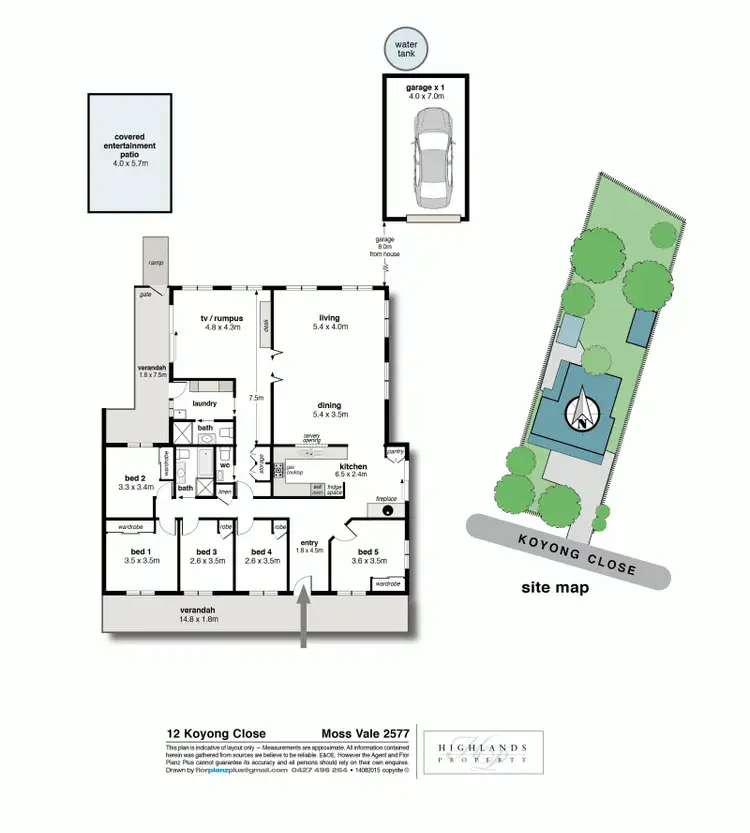 Floorplan of Homely house listing, 12 Koyong Close, Moss Vale NSW 2577