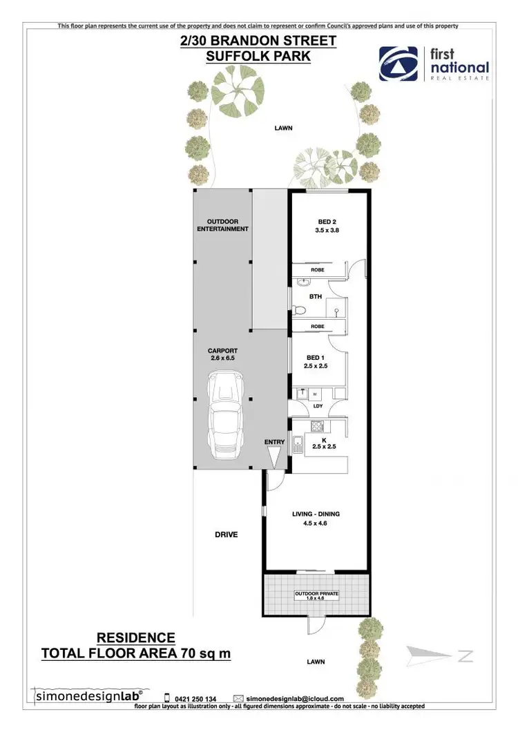 Floorplan of Homely villa listing, 2/30 Brandon Street, Suffolk Park NSW 2481