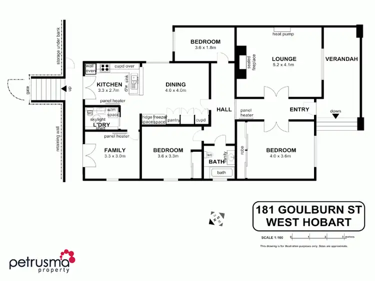 Floorplan of Homely house listing, 181 Goulburn Street, West Hobart TAS 7000