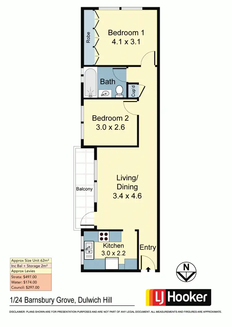 Floorplan of Homely apartment listing, 4/24 Barnsbury Grove, Dulwich Hill NSW 2203