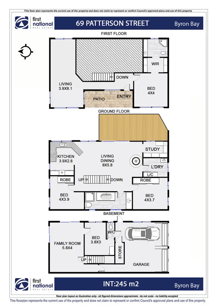 Floorplan of Homely house listing, 69 Paterson Street, Byron Bay NSW 2481