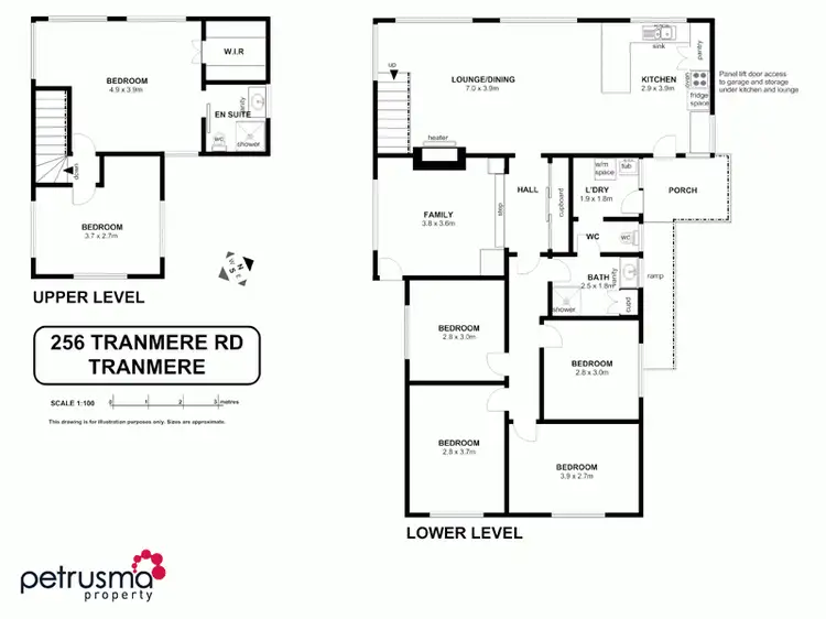Floorplan of Homely house listing, 256 Tranmere Road, Tranmere TAS 7018