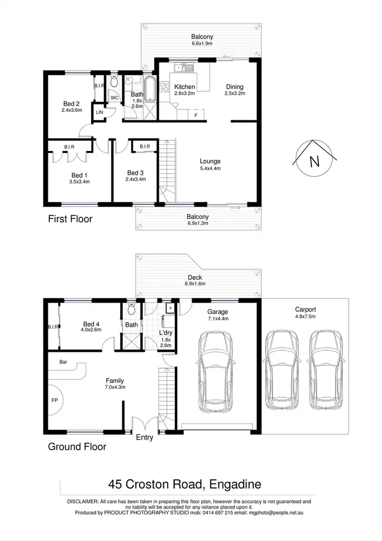 Floorplan of Homely house listing, 45 Croston Road, Engadine NSW 2233